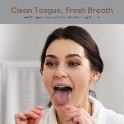 Tru Life Tongue Scraper For Adults (2 Pack), Tongue Cleaner for Oral Care & Hygiene, Reduce Bad Breath (Travel Cases Inc